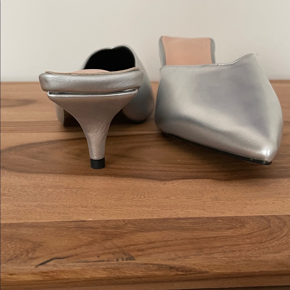 7.5.   Amazing Silver Women's Mules - Picture 4 of 5